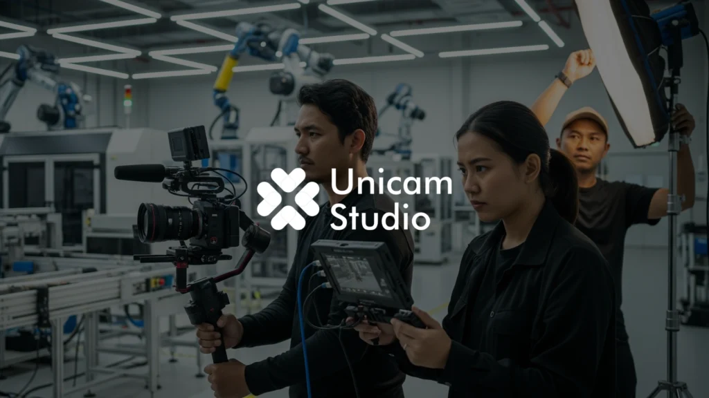 Unicam, spesialis jasa video industri di Jawa Timur, hadir untuk memenuhi kebutuhan video profil perusahaan, promosi, dan dokumentasi.