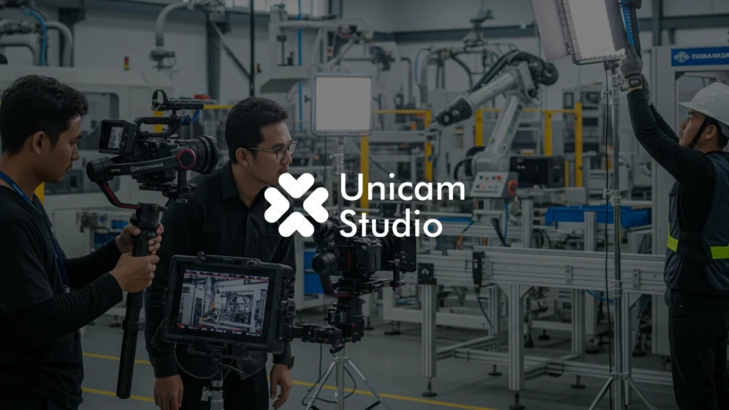 Unicam, spesialis jasa video industri di Solo, hadir untuk memenuhi kebutuhan video profil perusahaan, promosi, dan dokumentasi.