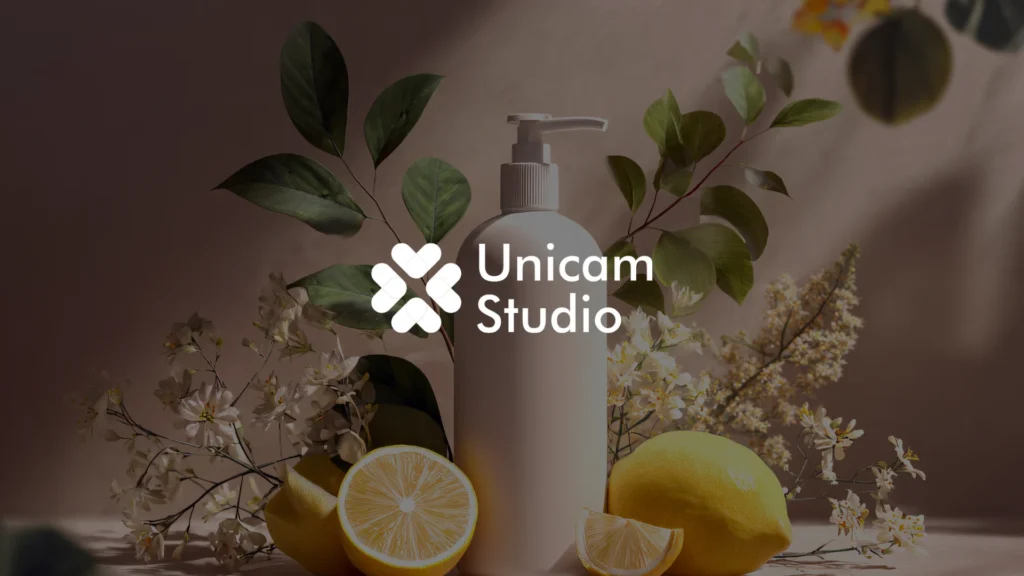 Video AI Profesional Konsep Iklan Kecantikan. Unicam Studio mengintegrasikan AI untuk produksi video ads dan personalisasi campaign.