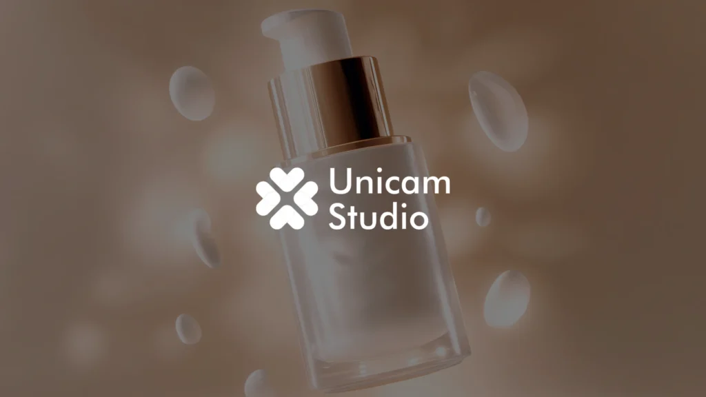 Video AI Profesional Konsep Iklan Kecantikan. Unicam Studio mengintegrasikan AI untuk produksi video ads dan personalisasi campaign.