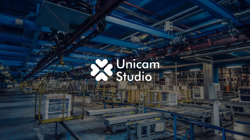 Vendor Video 3D Factory Process: Unicam Studio. Visualisasi 3D detail alur pabrik. Efektif untuk pelatihan, pemasaran, optimalisasi industri.
