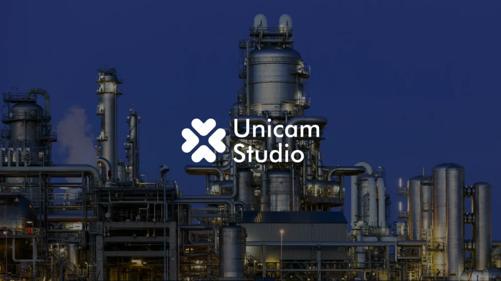 Vendor Video 3D Factory Process Cikarang. Visualisasi 3D proses pabrik oleh Unicam Studio meningkatkan pelatihan dan efisiensi industri.