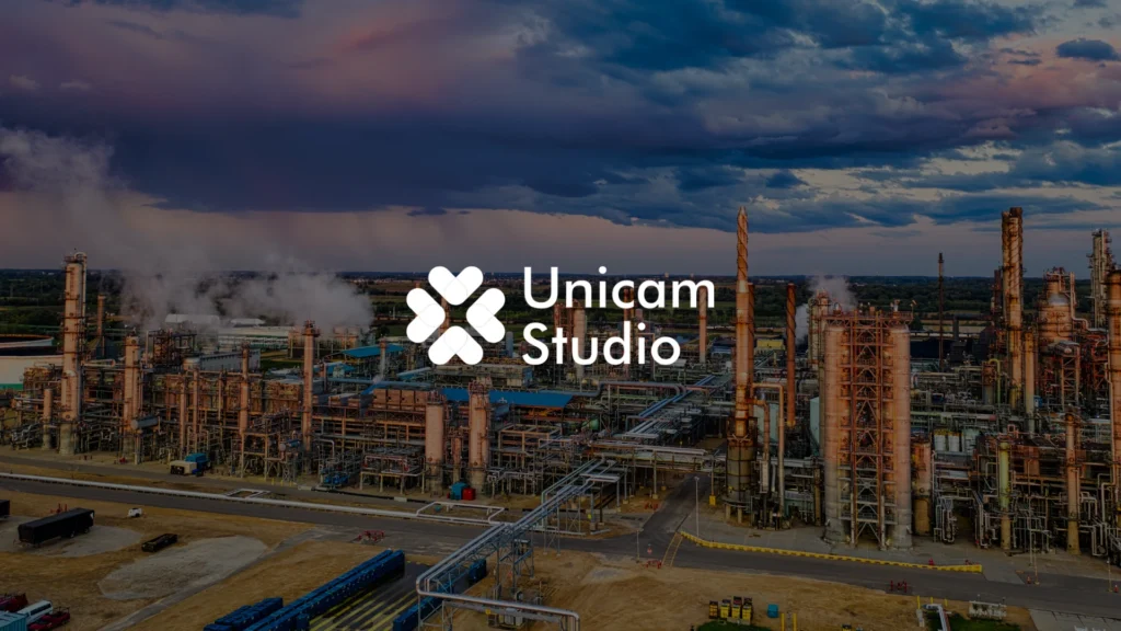Unicam Studio: Vendor Video 3D Factory Process Bogor. Jasa animasi 3D, safety induction, dan video industry profesional di Bogor.
