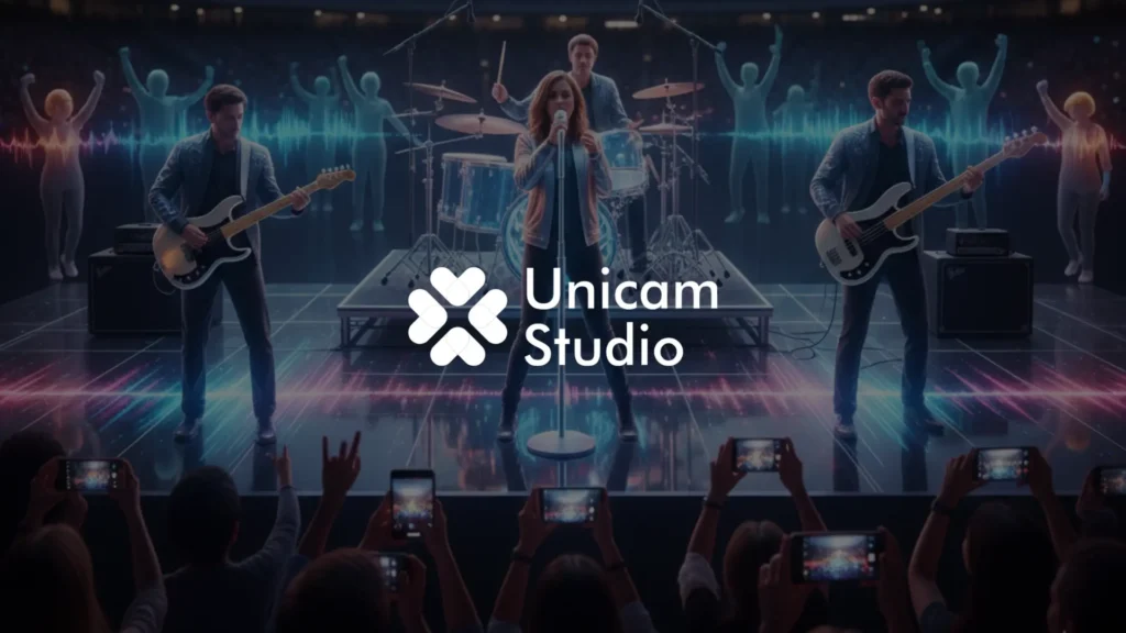 Vendor 3D AR Konser Musik Tangerang: Unicam Studio. Ciptakan event spektakuler dengan AR 3D dan film production profesional.
