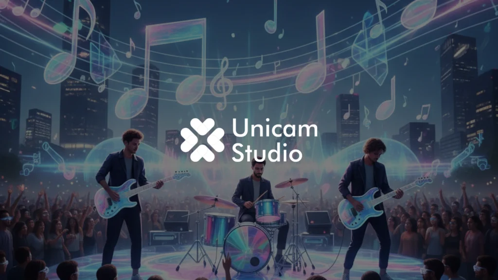 Vendor 3D AR Konser Musik Bandung Unicam Studio. Hadirkan visual konser imersif dengan teknologi AR 3D dan film production profesional.