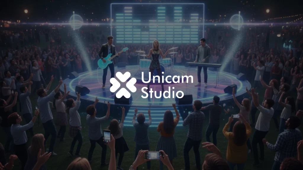 Vendor 3D AR Konser Musik Banten Unicam Studio. Visual konser imersif dengan teknologi AR 3D dan layanan film production profesional.