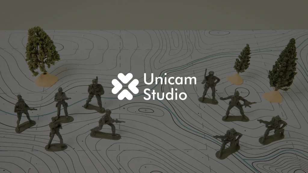 Jasa Video 3D Tactical Simulation Bandung. Unicam Studio: Ahli animasi 3D, safety induction, dan film production taktis profesional.