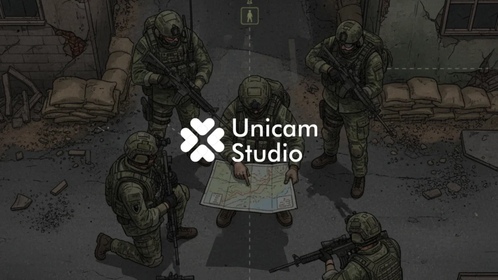 Vendor Video 2D Tactical Simulation Bogor. Unicam Studio: Ahli animasi 2D, simulasi taktis, dan film production profesional di Bogor.