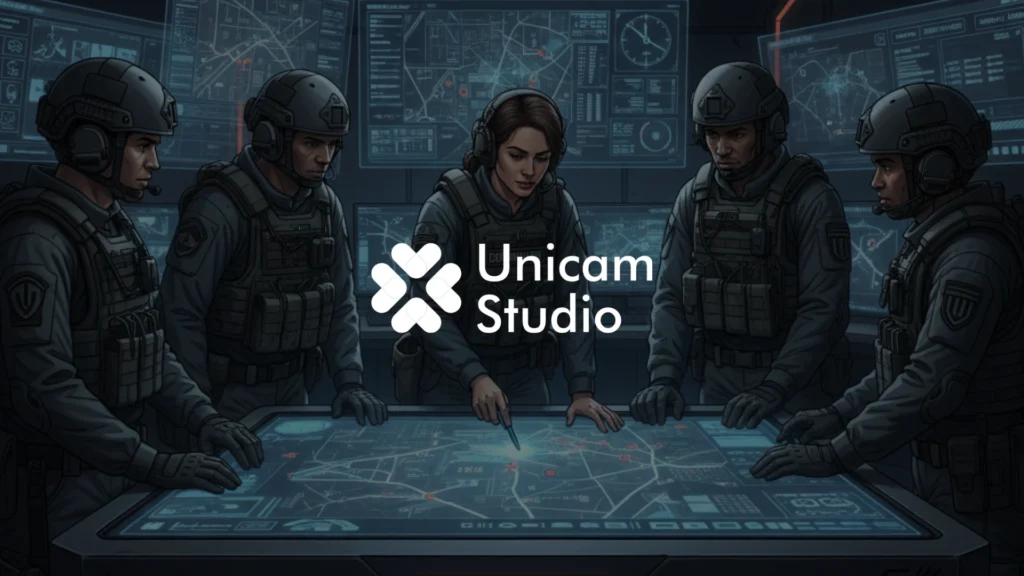 Vendor Video 2D Tactical Simulation Bekasi. Unicam Studio ahli animasi 2D, simulasi taktis, dan film production profesional di Bekasi.