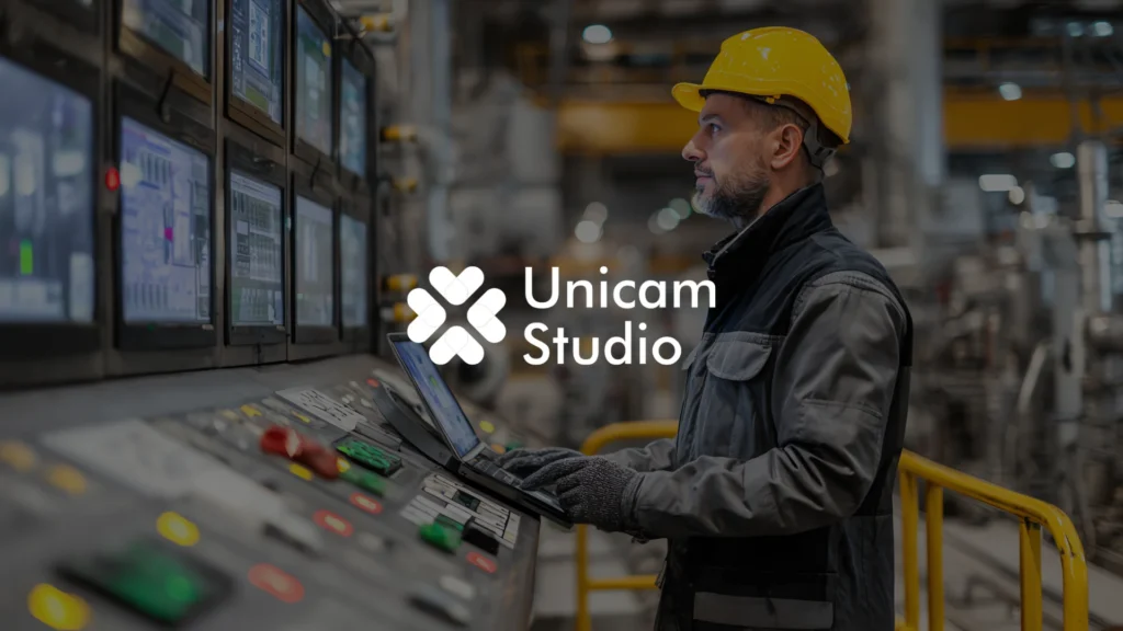 Vendor 3D Factory Workflow Jakarta: Unicam Studio. Visualisasi 3D canggih untuk desain pabrik, simulasi alur kerja, dan pelatihan industri.