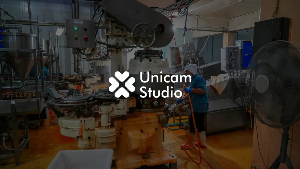 Vendor 3D Factory Workflow Bogor: Unicam Studio: Visualisasi 3D canggih untuk desain pabrik, simulasi alur kerja, dan pelatihan industri.