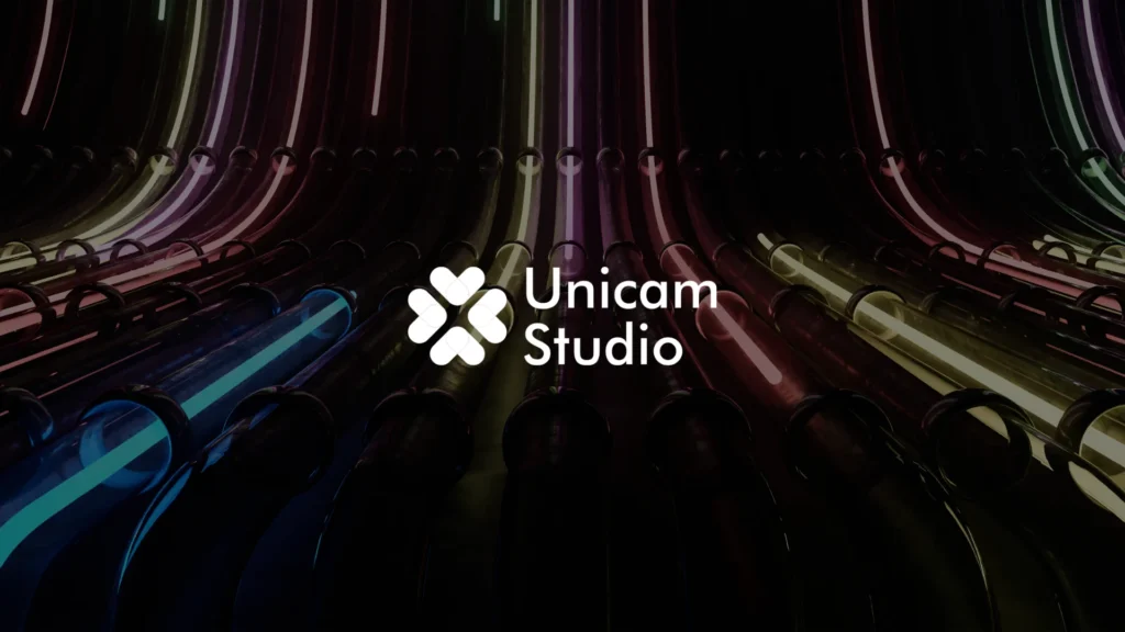 Jasa Immersive Laser VJ dari UNICAM STUDIO. Transformasi event Anda dengan perpaduan laser dan visual interaktif spektakuler.