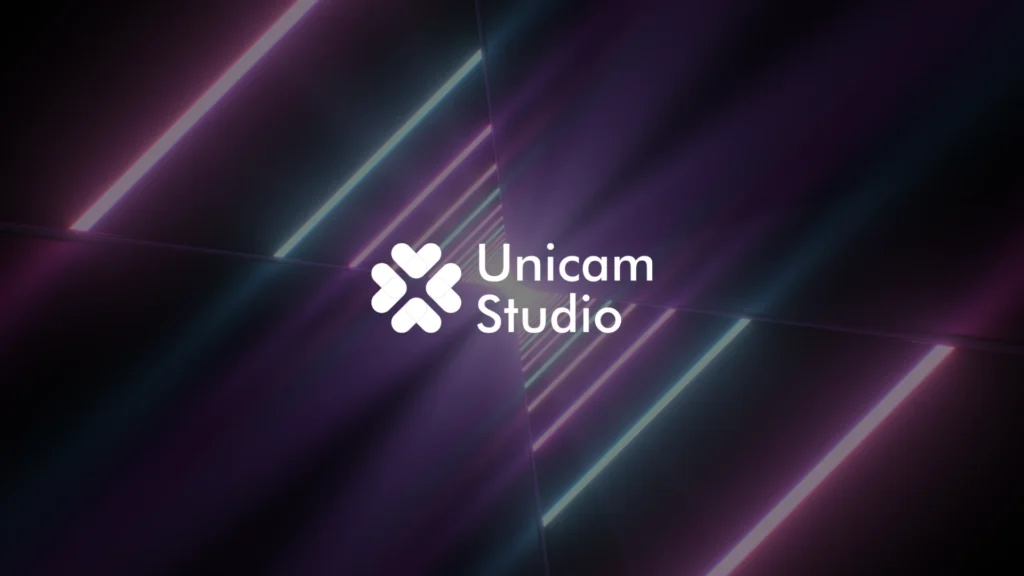 Jasa Immersive Laser VJ dari UNICAM STUDIO. Transformasi event Anda dengan perpaduan laser dan visual interaktif spektakuler.
