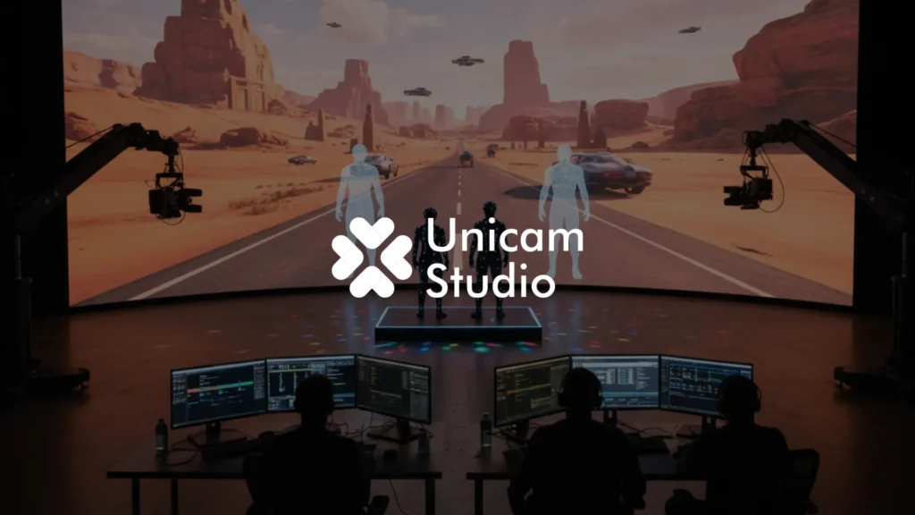 Tingkatkan kualitas konten Anda: Real Time 3D Visual Production Depok dari Unicam Studio. Produksi video AI, animasi, dan iklan lebih cepat.