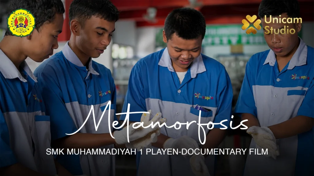 Film Metamorfosis for the Ministry of Industry of Indonesia, highlighting vocational education, character development, entrepreneurship, and the success stories of SMK alumni through cinematic storytelling.