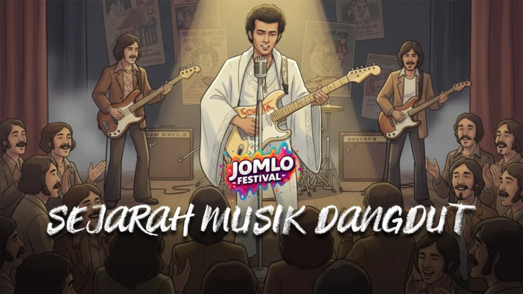 AI Animation Video: The History of Dangdut Music for Jomlo Festival 2025, showcasing the evolution of Indonesian dangdut music through immersive AI-powered visuals that educate, inspire, and entertain.