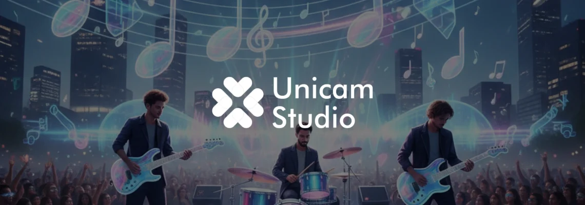 Vendor 3D AR Konser Musik Bandung Unicam Studio. Hadirkan visual konser imersif dengan teknologi AR 3D dan film production profesional.