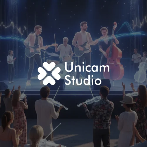 Vendor 3D AR Konser Musik Cilegon Unicam Studio. Visual konser imersif dengan teknologi AR 3D dan layanan film production profesional.