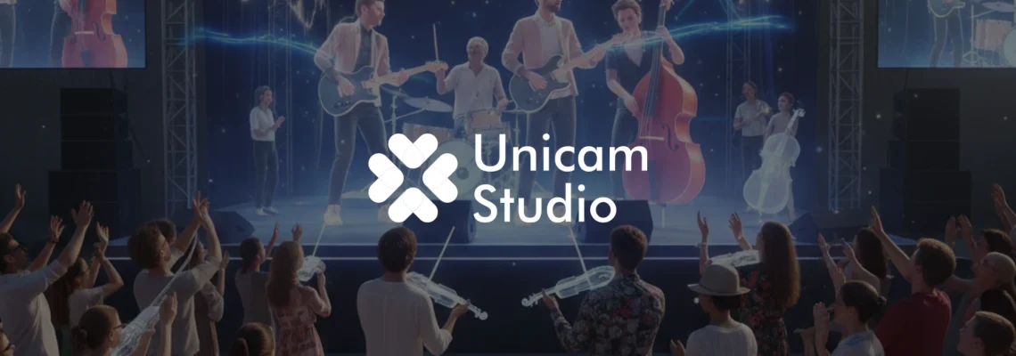 Vendor 3D AR Konser Musik Cilegon Unicam Studio. Visual konser imersif dengan teknologi AR 3D dan layanan film production profesional.