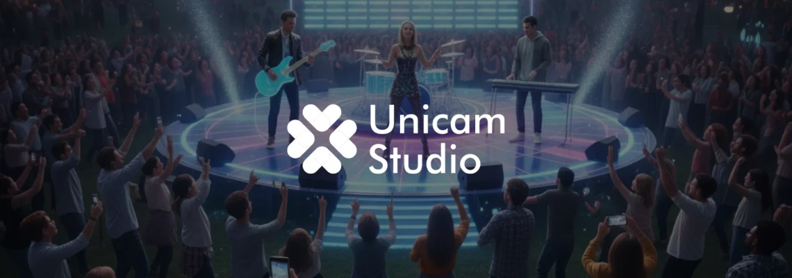 Vendor 3D AR Konser Musik Banten Unicam Studio. Visual konser imersif dengan teknologi AR 3D dan layanan film production profesional.